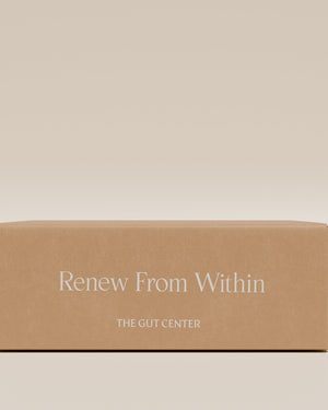 Kraft Renew box printed with Renew From Within and The Gut Center.