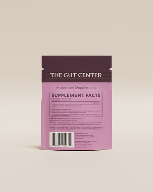 Back of the Complete Release pouch with the Supplement Facts panel and barcode.