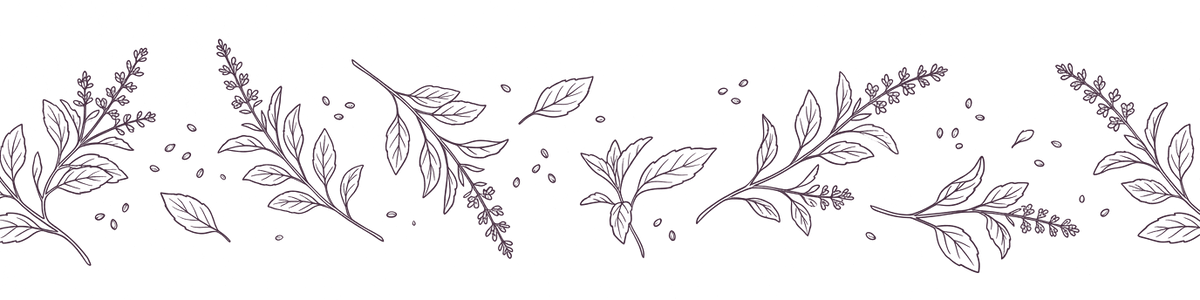 Ayurvedic element: ether — botanical line illustration