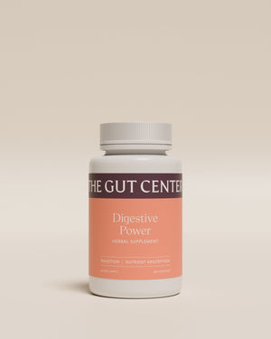 Digestive Power herbal supplement bottle, front label: digestion and nutrient absorption.