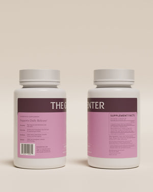 Two Complete Release bottles showing the back labels: directions and the Supplement Facts panel.