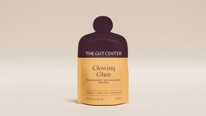 Glowing Ghee single-serve squeeze packet, front.